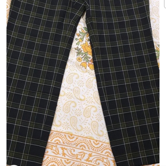 Black & Green Formal Trousers for women - Picture 5 of 5